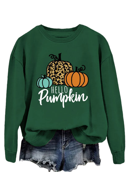 Damen Sweatshirt Herbstmotiv Lässiger Schnitt Norvielle
