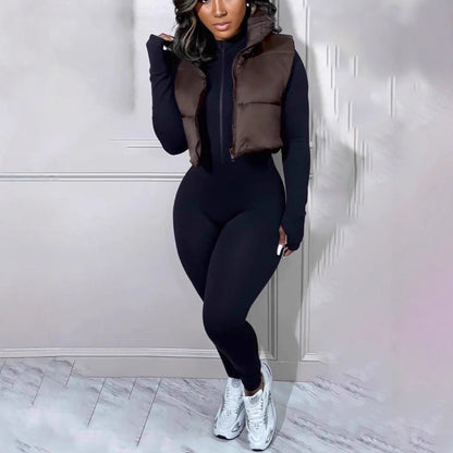 Damen Weste Leo-Design Norvielle