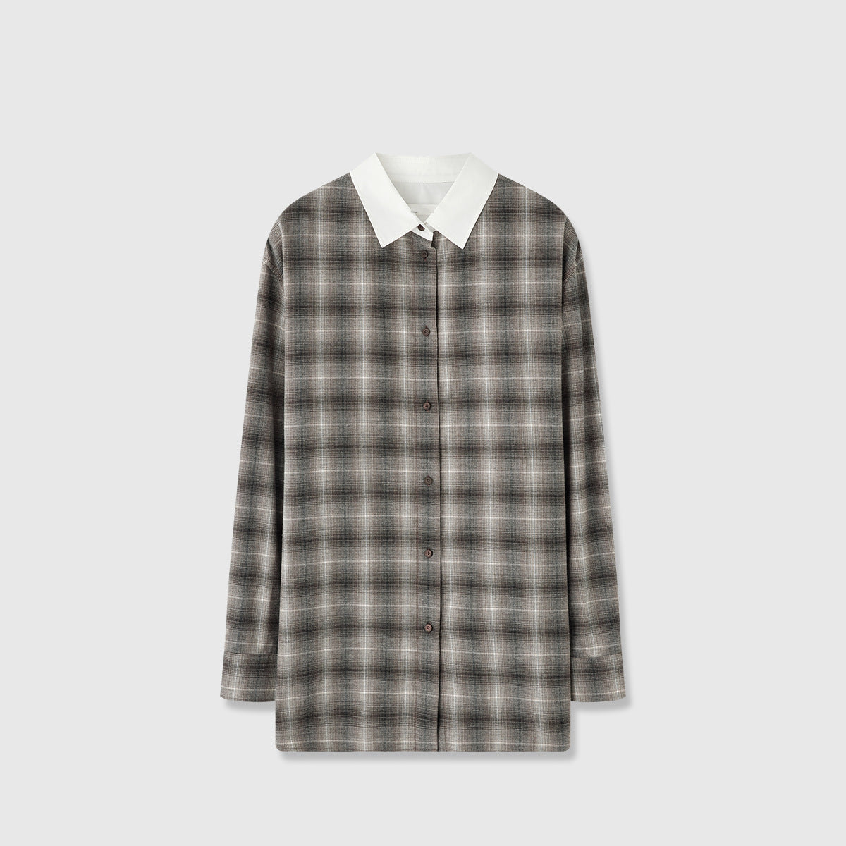 Damen Langarmhemd Karomuster Modern Norvielle