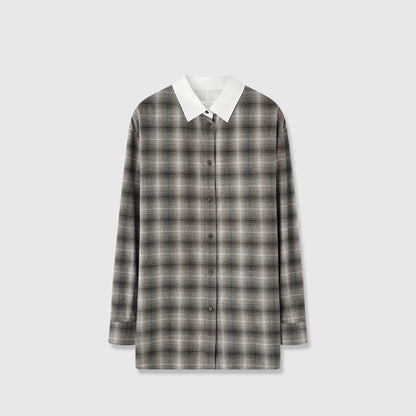 Damen Langarmhemd Karomuster Modern Norvielle