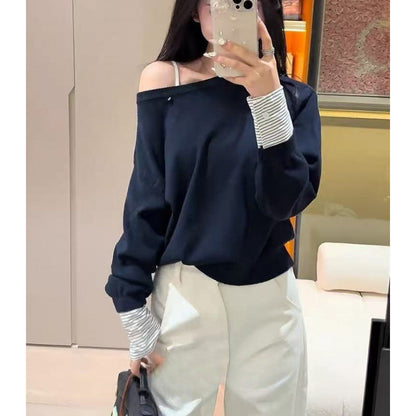 Damen Pullover Lässig Abnehmbarer Innenarm Norvielle