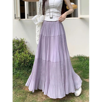 Damen Maxirock Eleganter Faltenwurf Norvielle