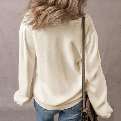 Damen Strickjacke Lochmuster Norvielle
