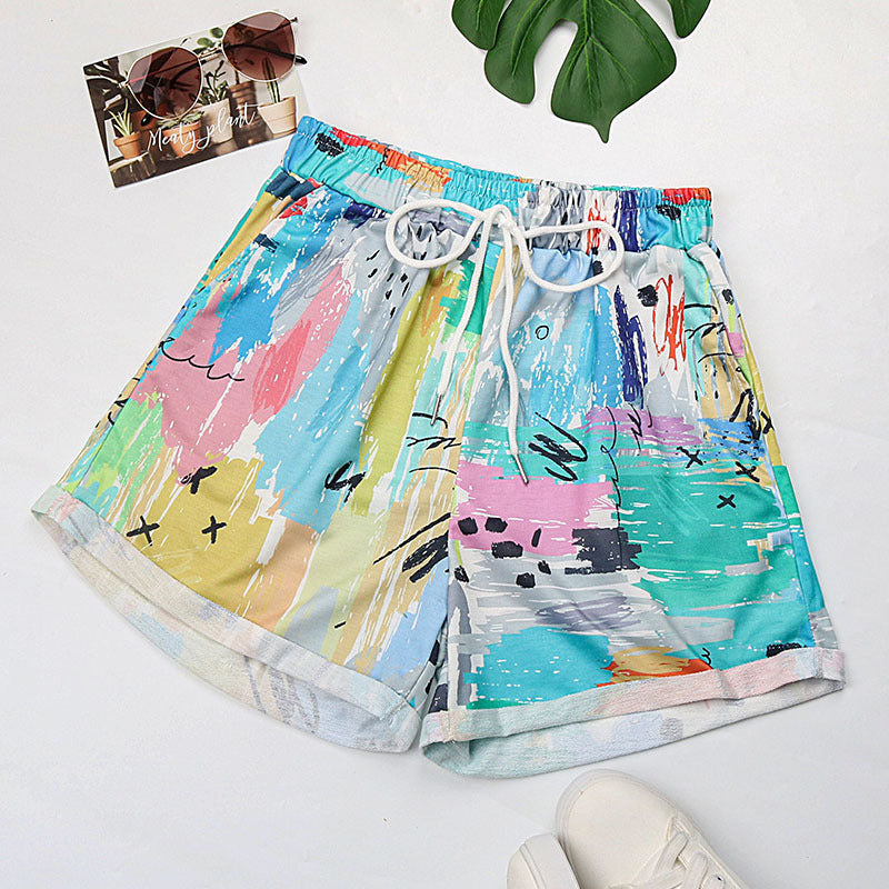 Damen Sport Badeshorts Bunt Elastisch Norvielle - Norvielle