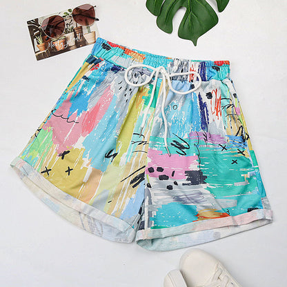 Damen Sport Badeshorts Bunt Elastisch Norvielle - Norvielle