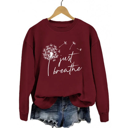 Damen Sweatshirt Pusteblumen-Motiv Norvielle