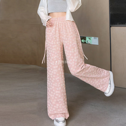 Damen Leichte Sommerhose Weite Bein Norvielle