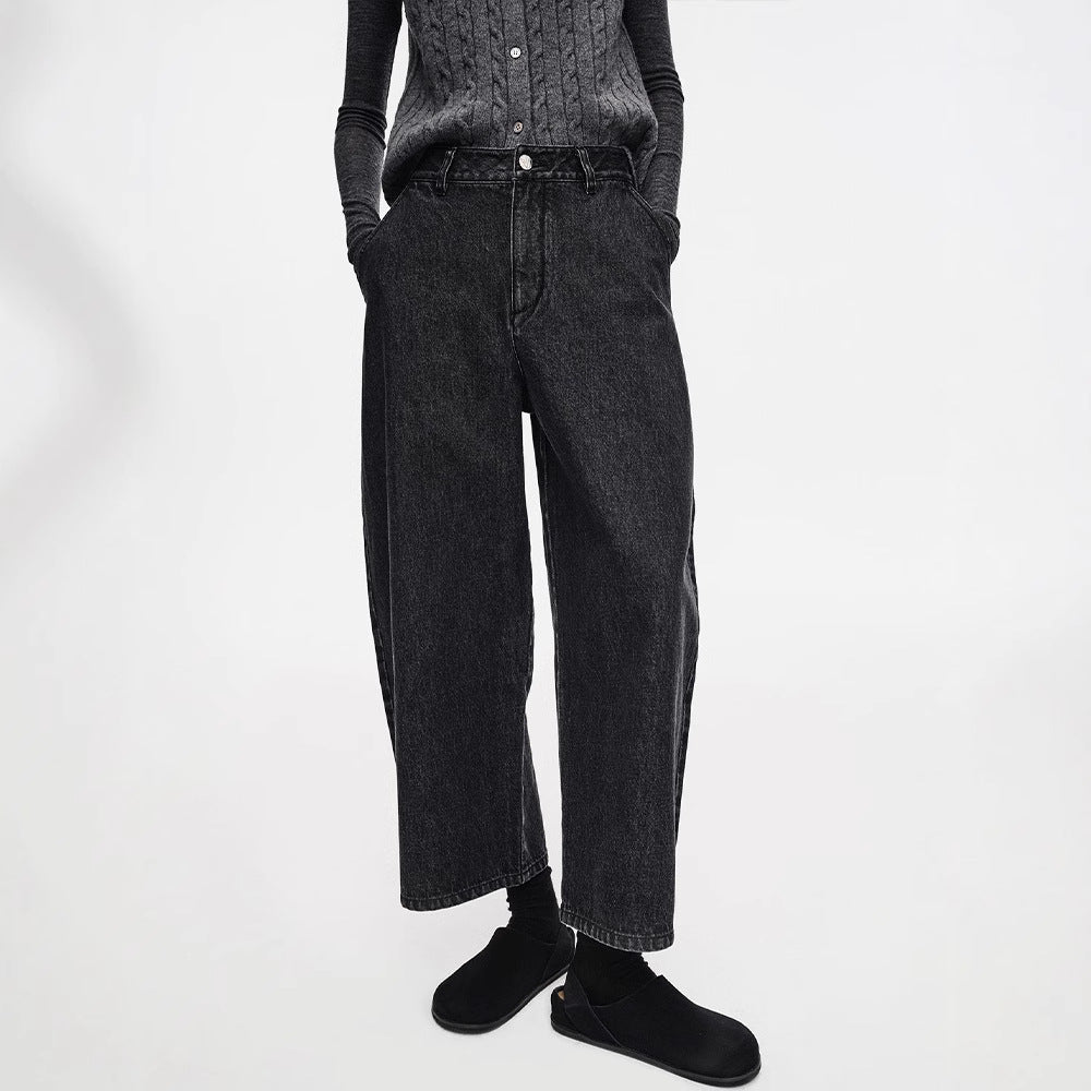 Damen Highwaist Jeans Weit Norvielle