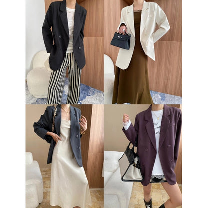 Damen Oversized Blazer mit Details Beige
