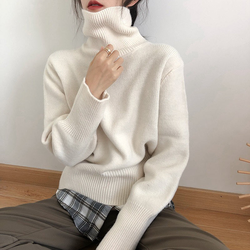 Damen Rollkragenpullover Weiches Strick Norvielle