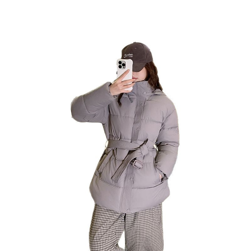 Damen Winterjacke Gesteppt Hochkragen Seiten-Taschen
