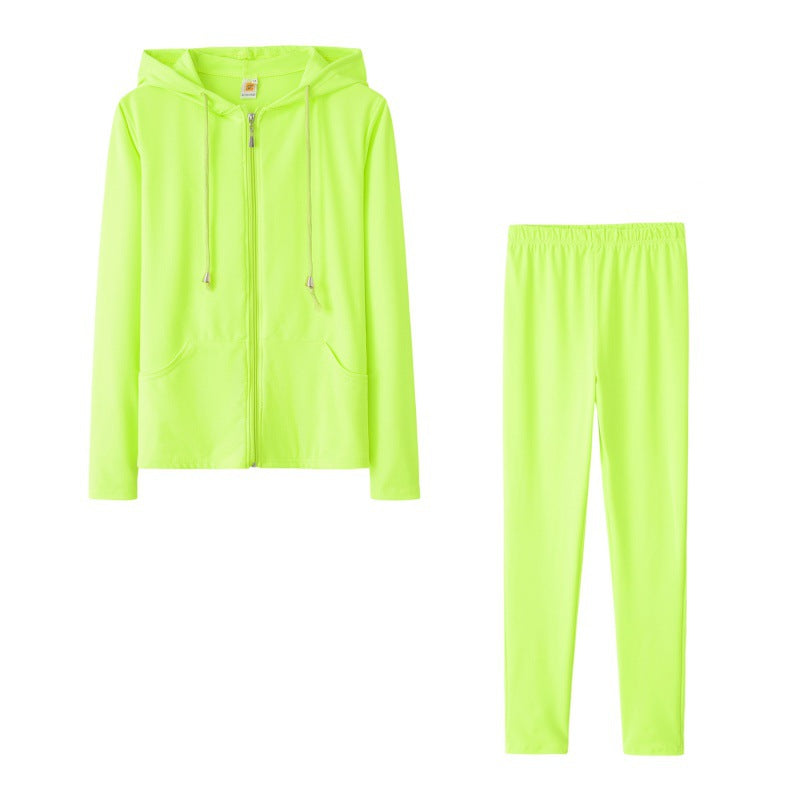 Damen Sport-Zweiteiler-Set Kapuzenjacke und Hose Norvielle
