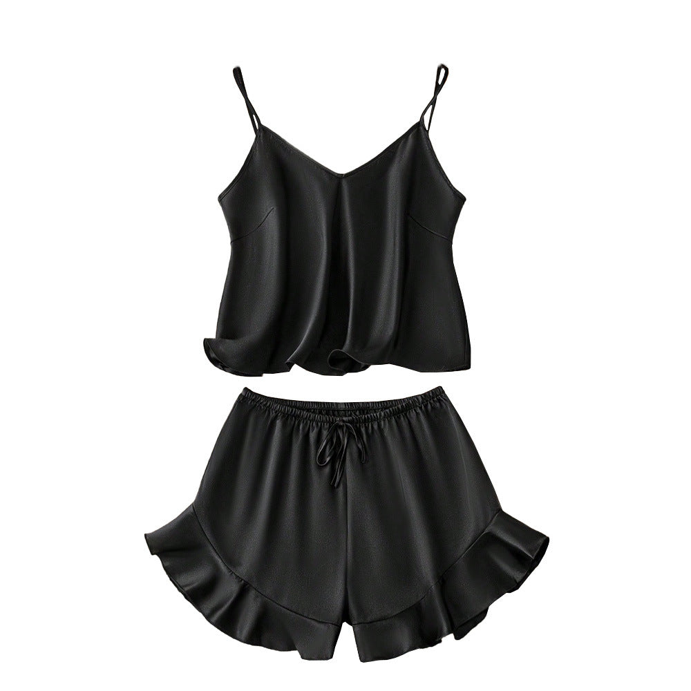 Damen Schlafanzug Satinoptik Zara-Stil Norvielle