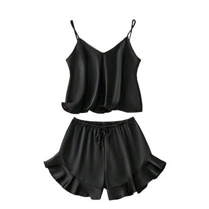 Damen Schlafanzug Satinoptik Zara-Stil Norvielle
