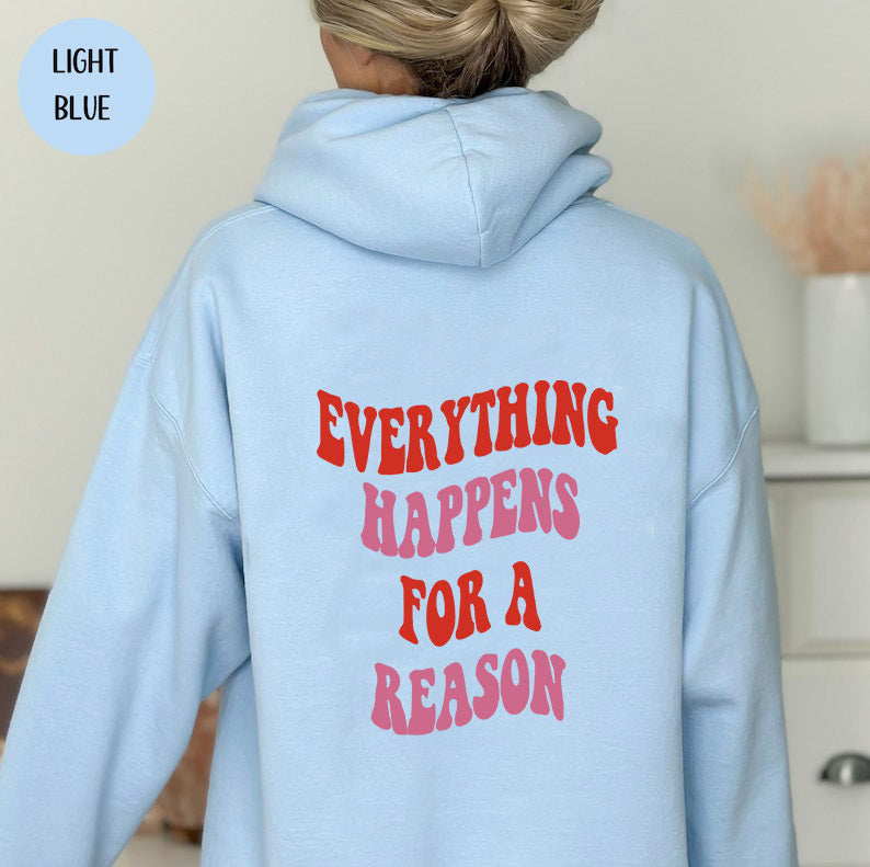 Damen Kapuzenpullover mit Motivschriftzug Baumwolle Bequem