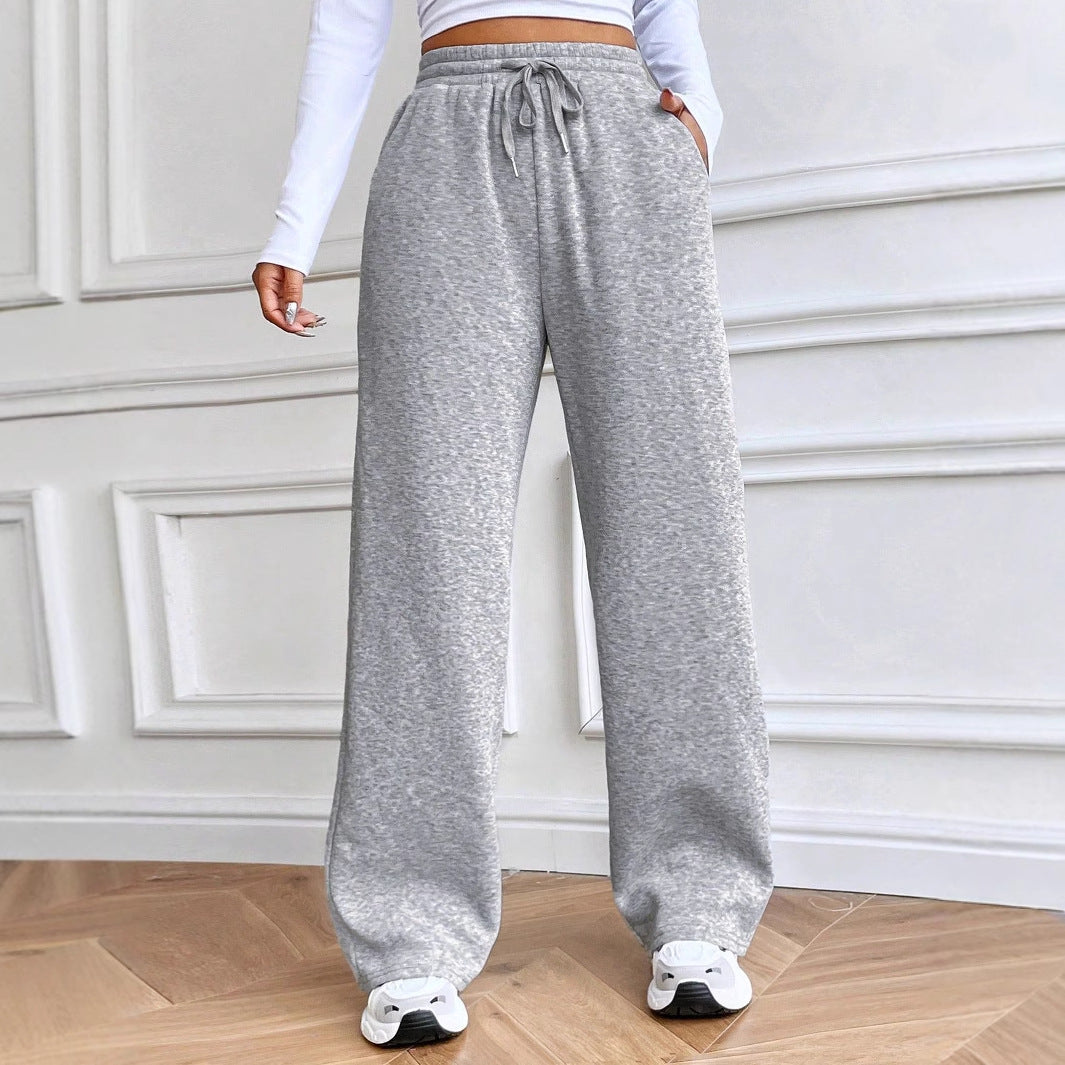 Damen Freizeithose Weites Bein Elastischer Bund Norvielle - Norvielle