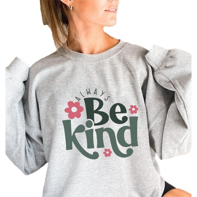 Damen Sweatshirt Puffärmel Motiviert Norvielle