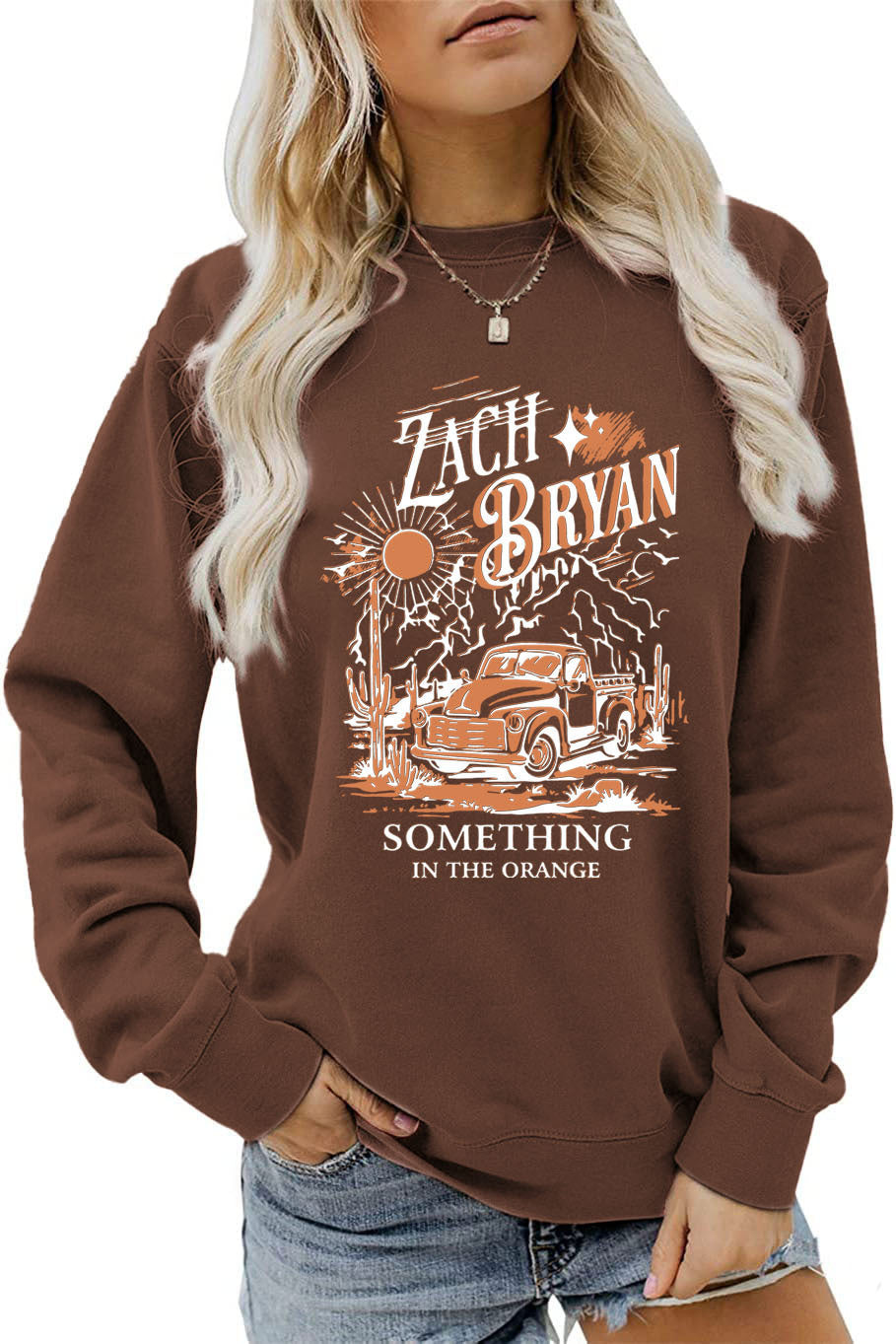 Damen Sweatshirt Vintage Truck Design Norvielle