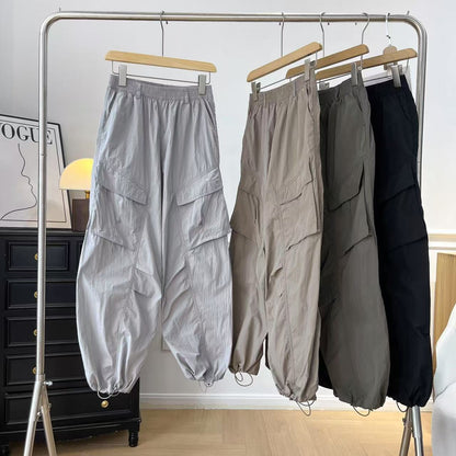 Damen Cargo-Hose Elastischer Bund Praktische Taschen Norvielle