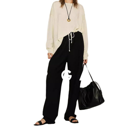 Damen Chino-Hose Weit Komfort Norvielle