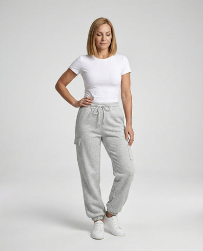 Damen Cargo-Hose Elastischer Bund Bequem - Norvielle