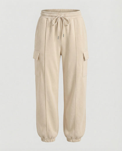 Damen Cargo-Hose Elastischer Bund Bequem