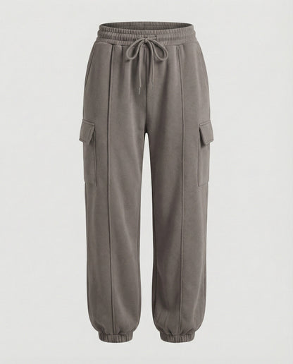 Damen Cargo-Hose Elastischer Bund Bequem