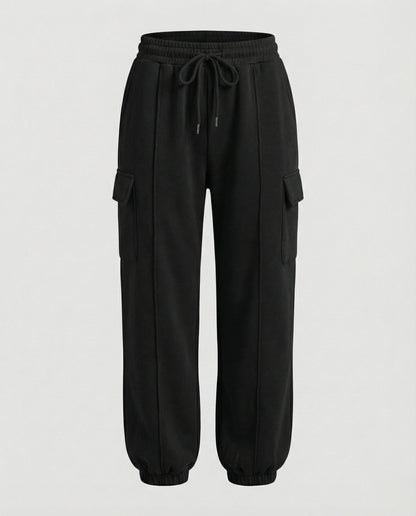 Damen Cargo-Hose Elastischer Bund Bequem