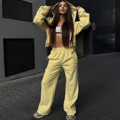 Damen Oversized Jumpsuit mit Kapuze Norvielle