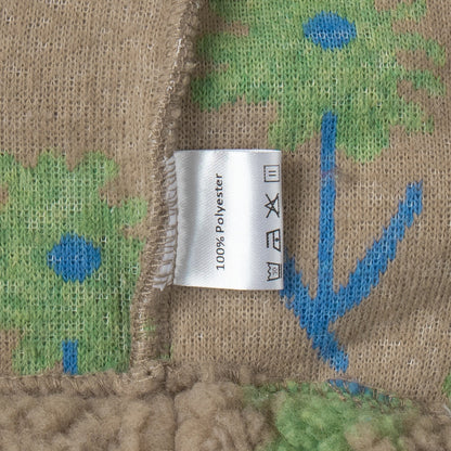 Damen Fleece-Pullover Floralmuster Hochkragen Norvielle