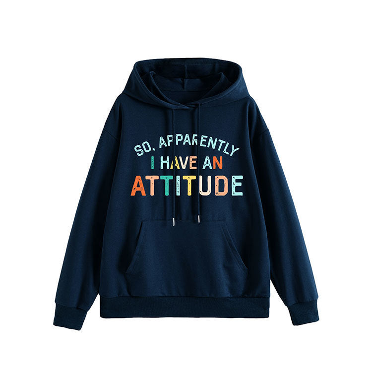 Damen Kapuzenpullover Lässig Mit Schriftzug Norvielle