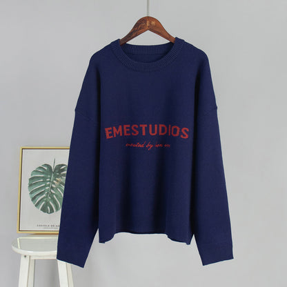 Damen Strickpullover Weicher Strickstoff Norvielle