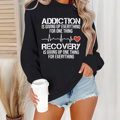 Damen Sweatshirt Lässiger Schnitt Baumwolle