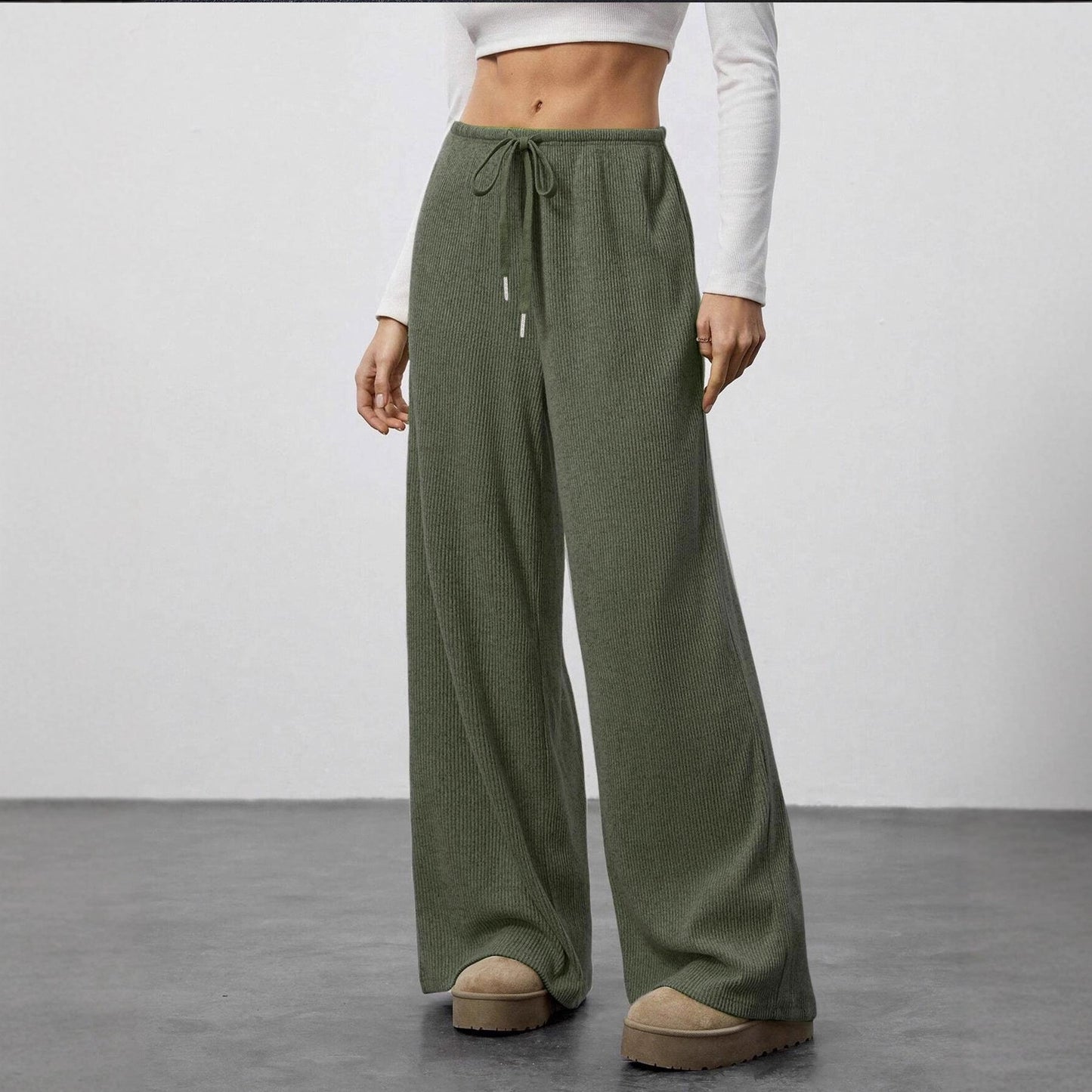Damen weite Strickhose Norvielle