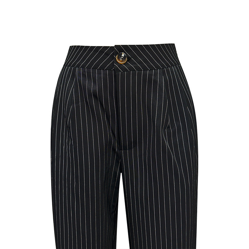 Damen Hochbundhose Gestreift Norvielle