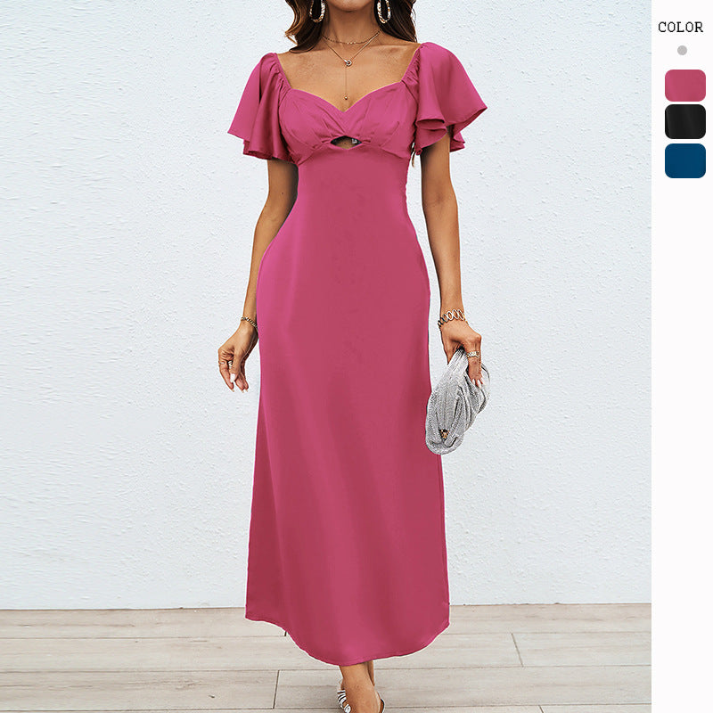 Damen Maxikleid Schulterfrei Elegant Fließend - Norvielle