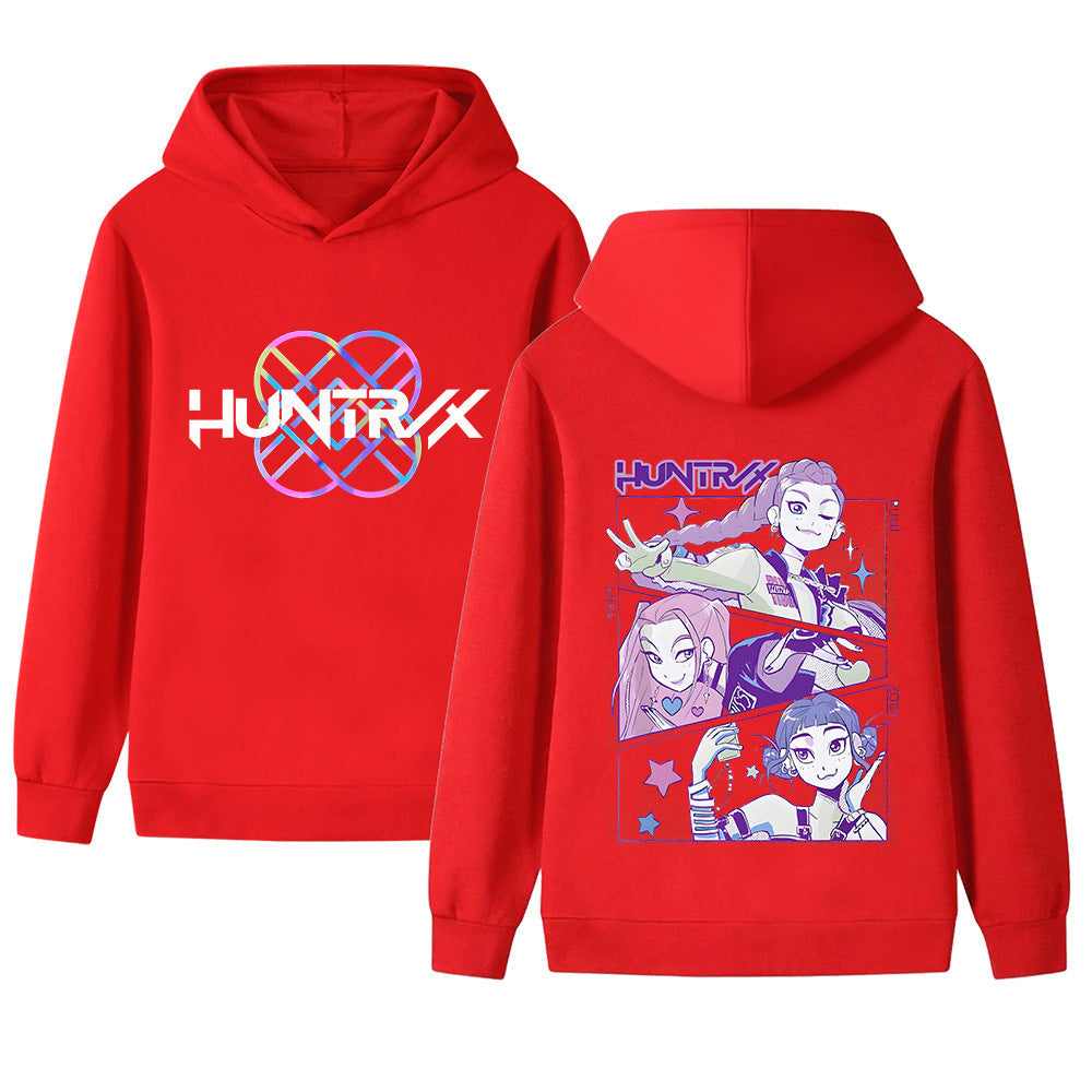 Damen Kapuzensweater Anime-Design Gemütlich Norvielle