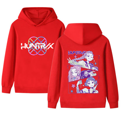 Damen Kapuzensweater Anime-Design Gemütlich Norvielle