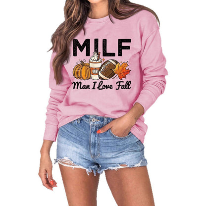 Damen Sweatshirt Herbstmotiv Inspirierender Schriftzug Norvielle