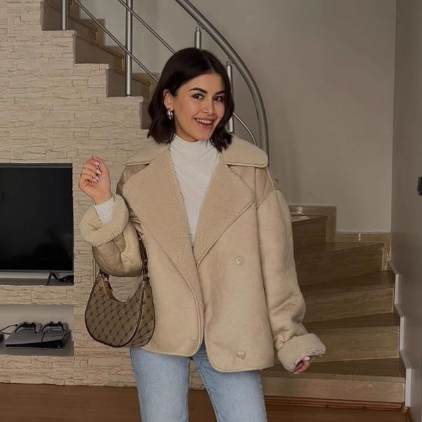 Damen Fleecejacke Weiches Innenfutter Norvielle
