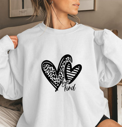 Damen Sweatshirt Herzmotiv Lässiger Schnitt Norvielle