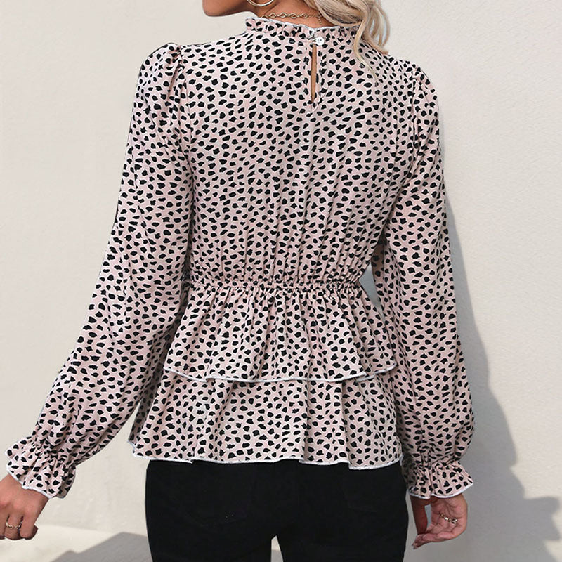 Damen Bluse Rüschendetails Smock Optik Norvielle
