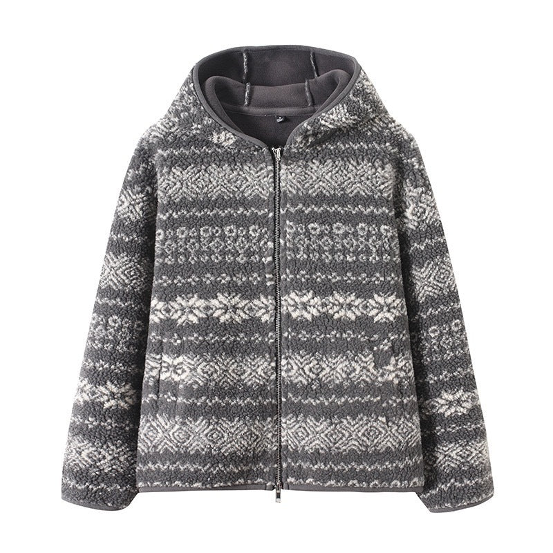 Damen Fleecejacke Süddeutsches Muster Norvielle Kuschelig