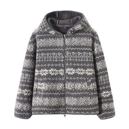 Damen Fleecejacke Süddeutsches Muster Norvielle Kuschelig