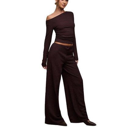 Damen Oberteil mit weitem Rock Weiches Material Elegant