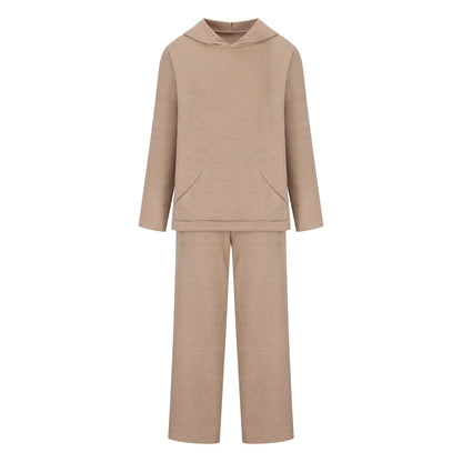 Damen Lounge-Set mit Kapuze und weitem Hosenbein Norvielle