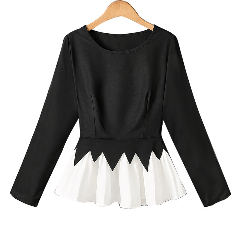 Damen Rüschendesign Eleganter Schnitt