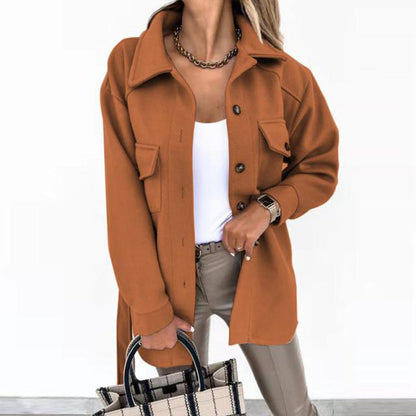 Damen Übergangsmantel mit Gürtel Elegantes Design
