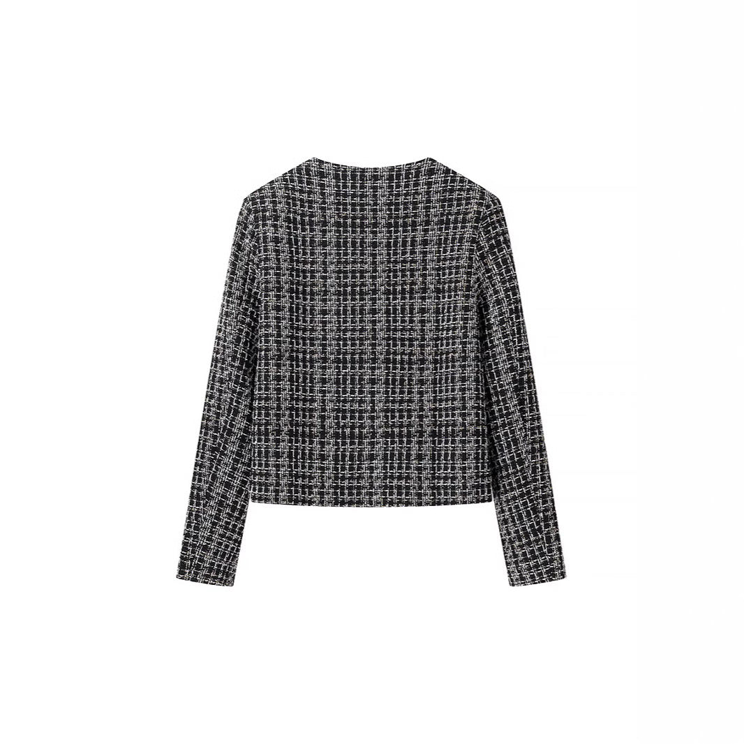 Damen Tweedjacke mit goldenen Knöpfen
