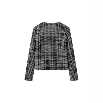 Damen Tweedjacke mit goldenen Knöpfen